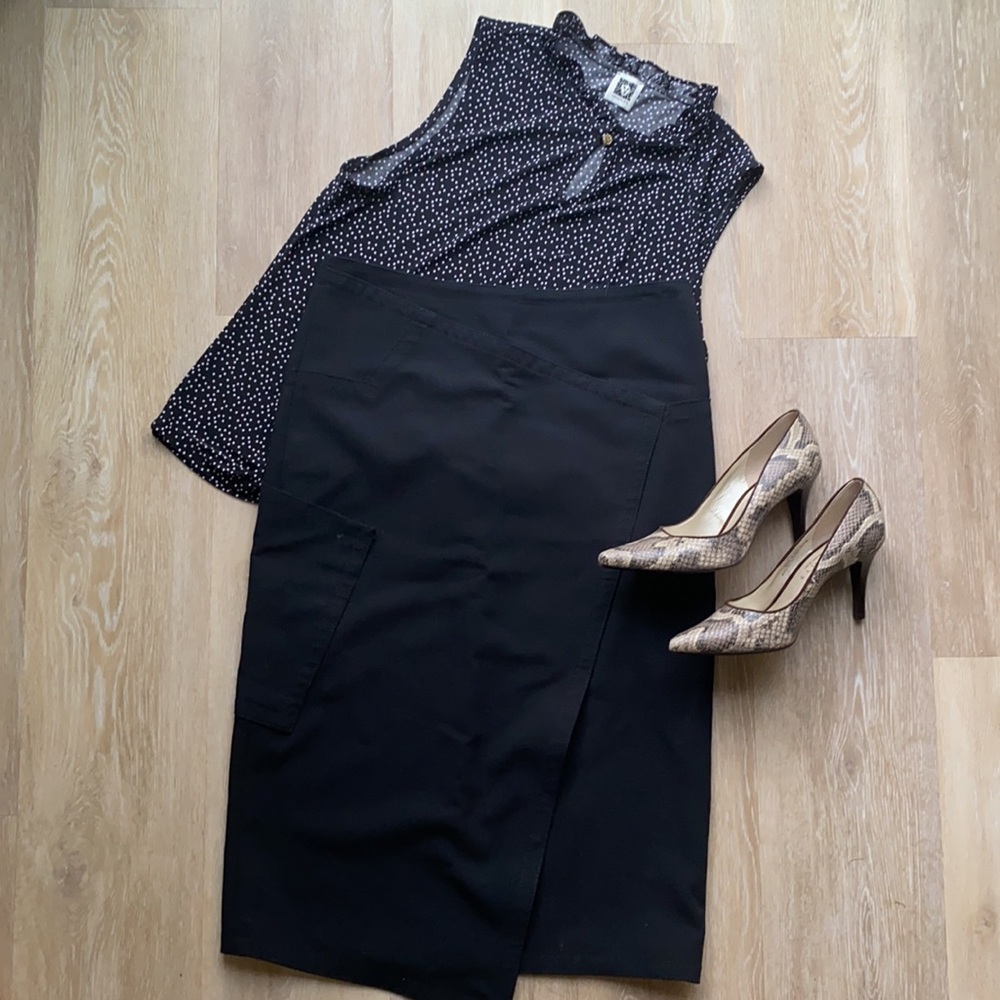 Tibi Midi Skirt Content black